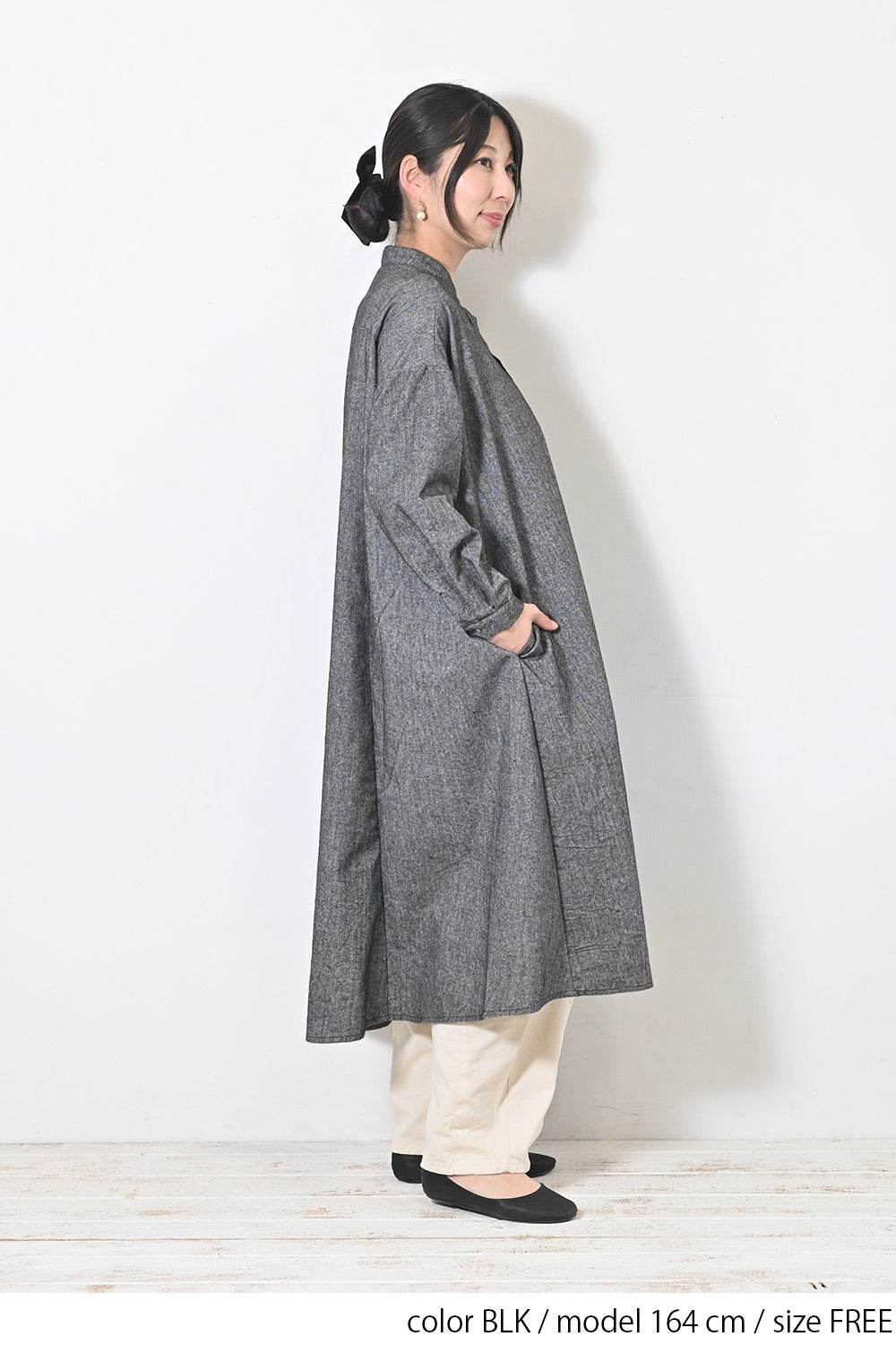 【Sorte cuff】コットンリネン起毛ワンピース