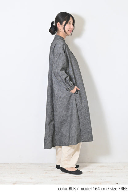 【Sorte cuff】コットンリネン起毛ワンピース