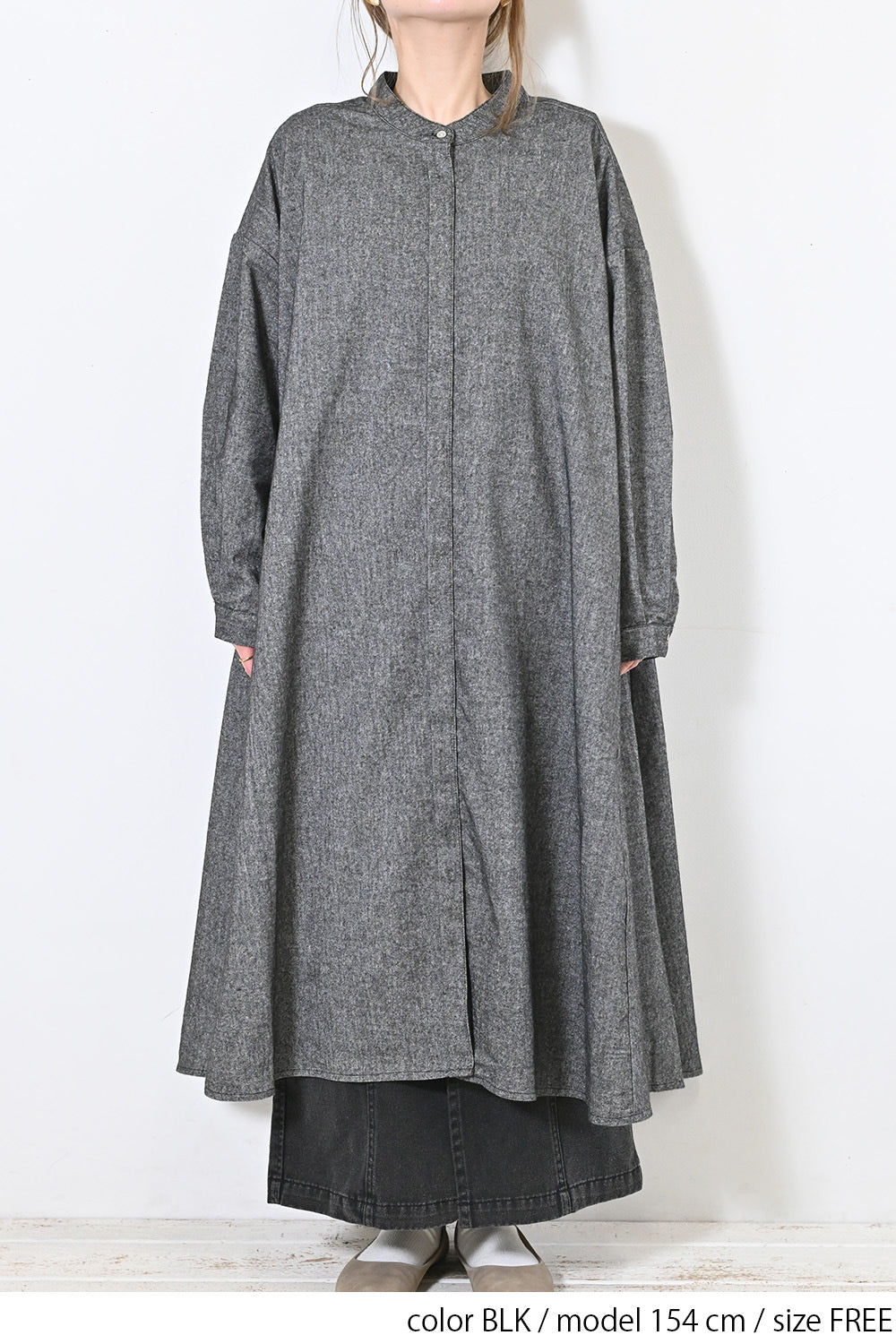 【Sorte cuff】コットンリネン起毛ワンピース