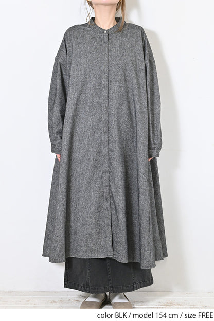 【Sorte cuff】コットンリネン起毛ワンピース