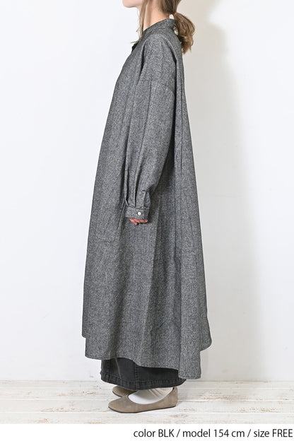 【Sorte cuff】コットンリネン起毛ワンピース