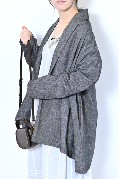 【Sorte cuff】コットンリネン起毛ガウン