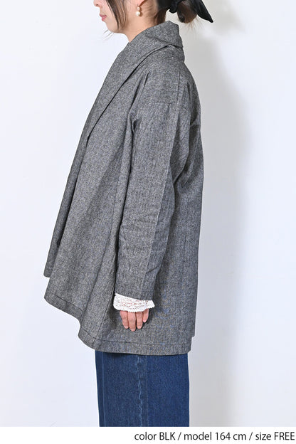 【Sorte cuff】コットンリネン起毛ガウン
