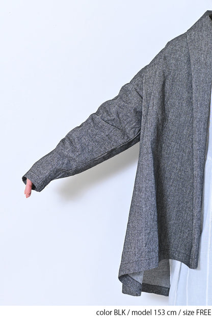 【Sorte cuff】コットンリネン起毛ガウン