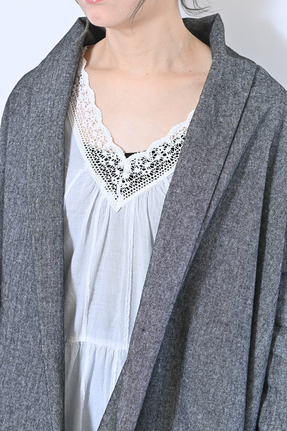【Sorte cuff】コットンリネン起毛ガウン