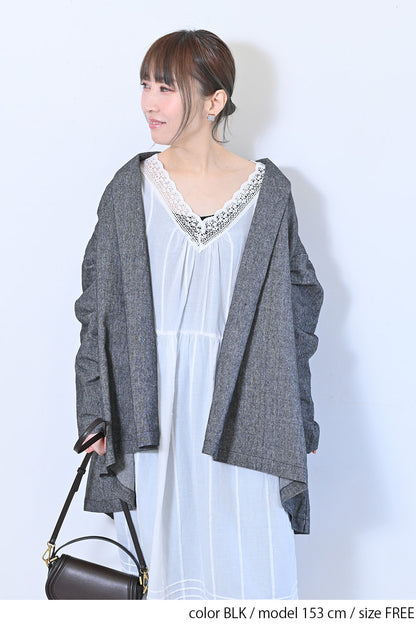 【Sorte cuff】コットンリネン起毛ガウン