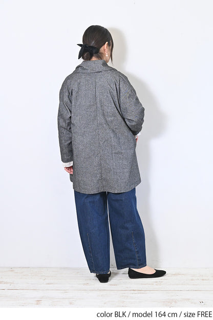 【Sorte cuff】コットンリネン起毛ガウン
