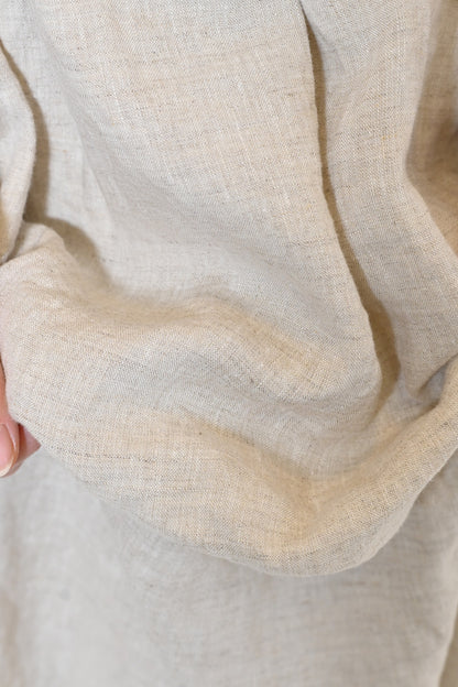 ≪SALE≫【08Mab】Linen Pintuck Dress