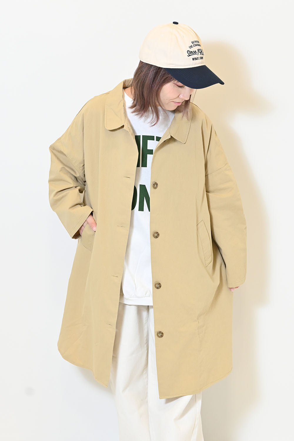 ≪SALE≫【08Mab】コットンライトツイルワイドコート – HEART MARKET