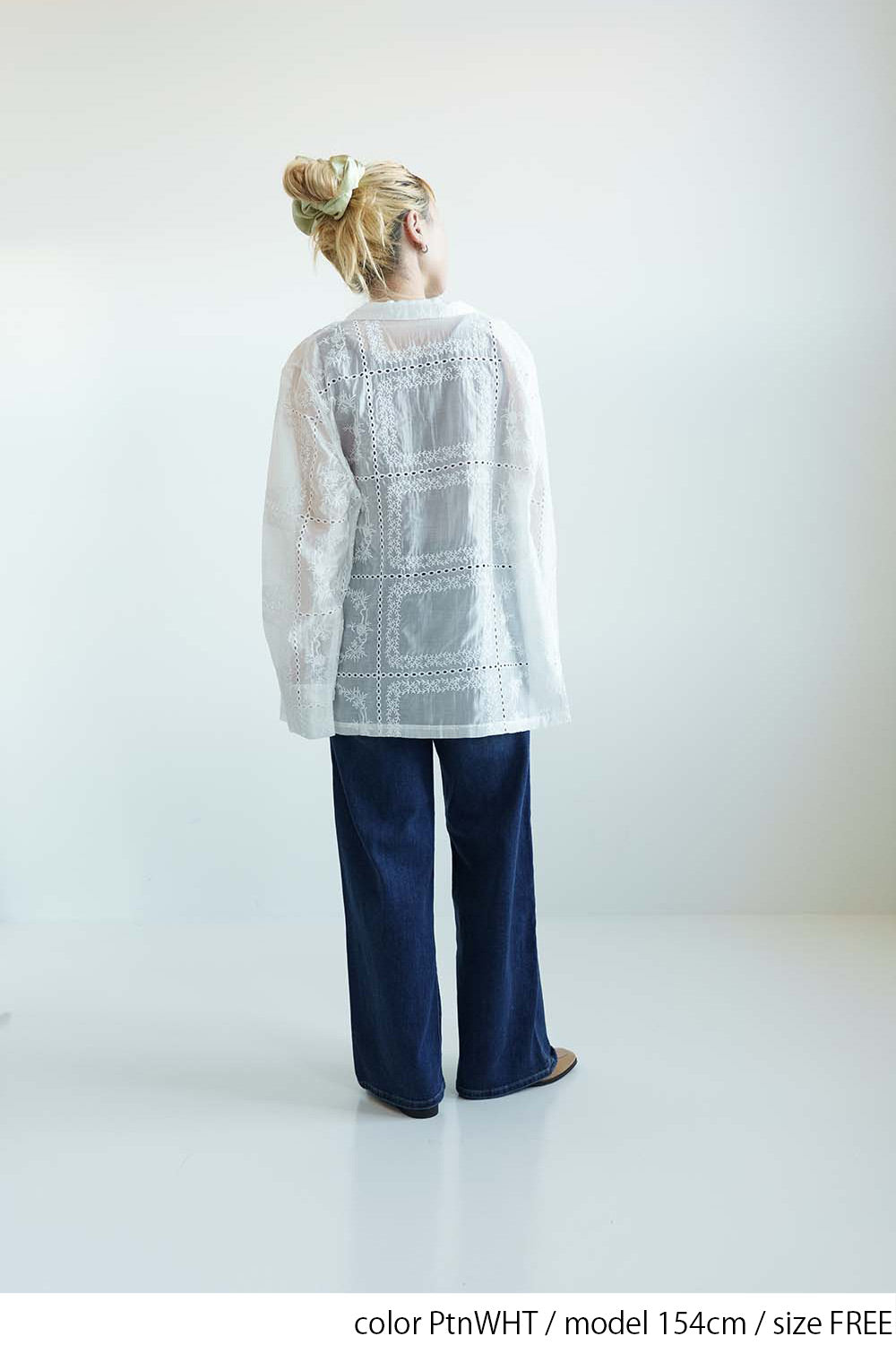 ≪SALE≫Patchwork-Style Full Embroidered Shirt Jacket