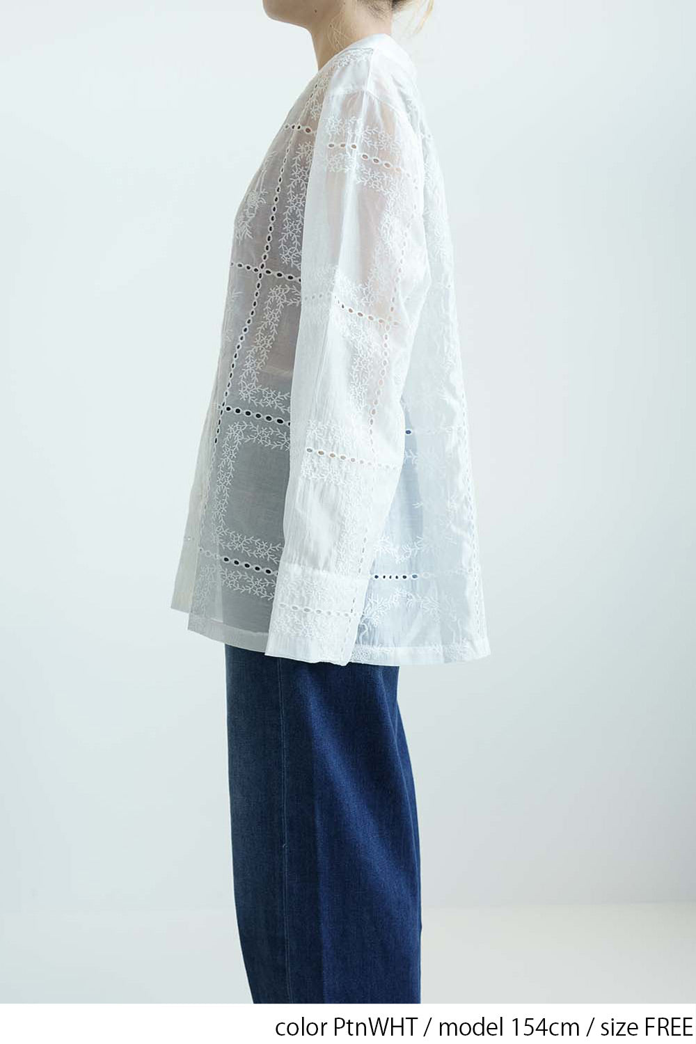 ≪SALE≫Patchwork-Style Full Embroidered Shirt Jacket