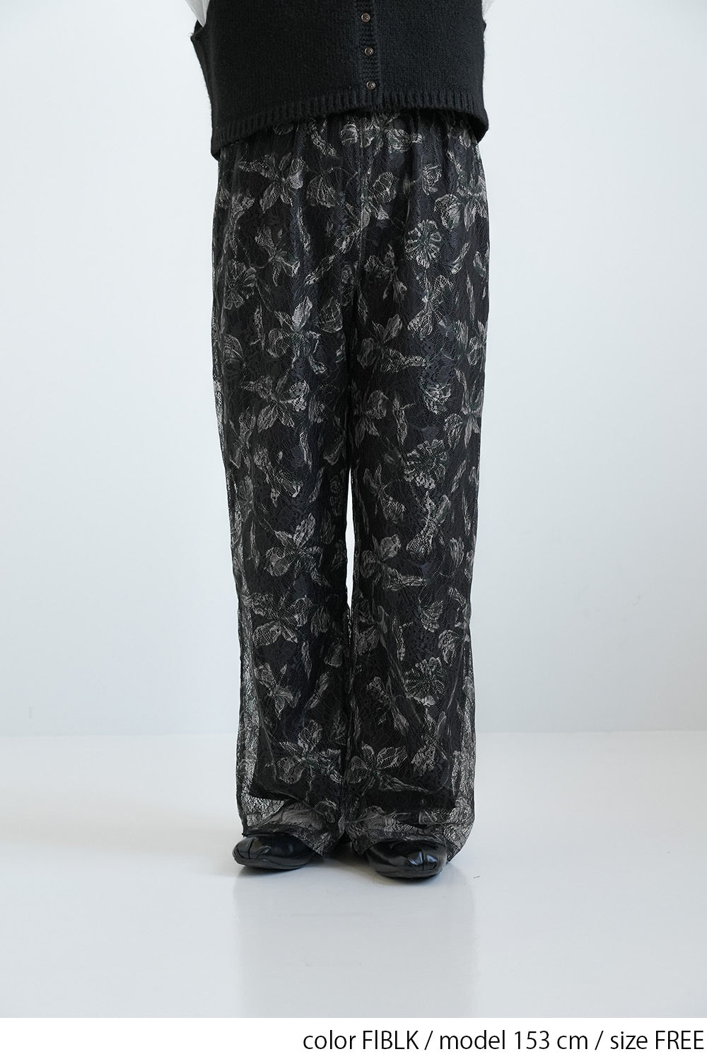 ≪SALE≫Art Floral Print Lace Pants