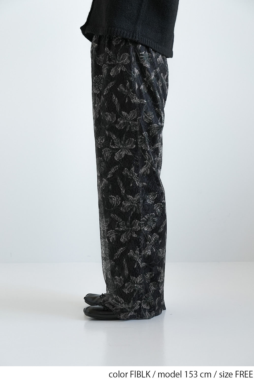 ≪SALE≫Art Floral Print Lace Pants