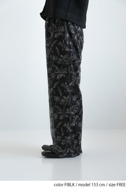 ≪SALE≫Art Floral Print Lace Pants