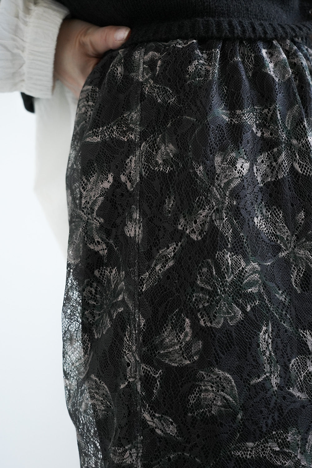 ≪SALE≫Art Floral Print Lace Pants