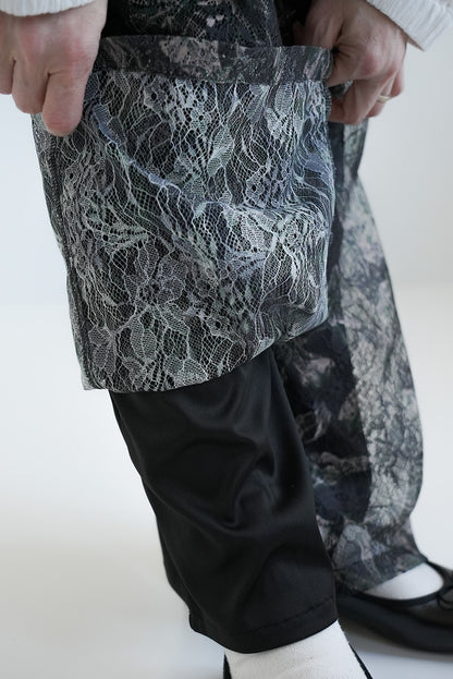 ≪SALE≫Art Floral Print Lace Pants