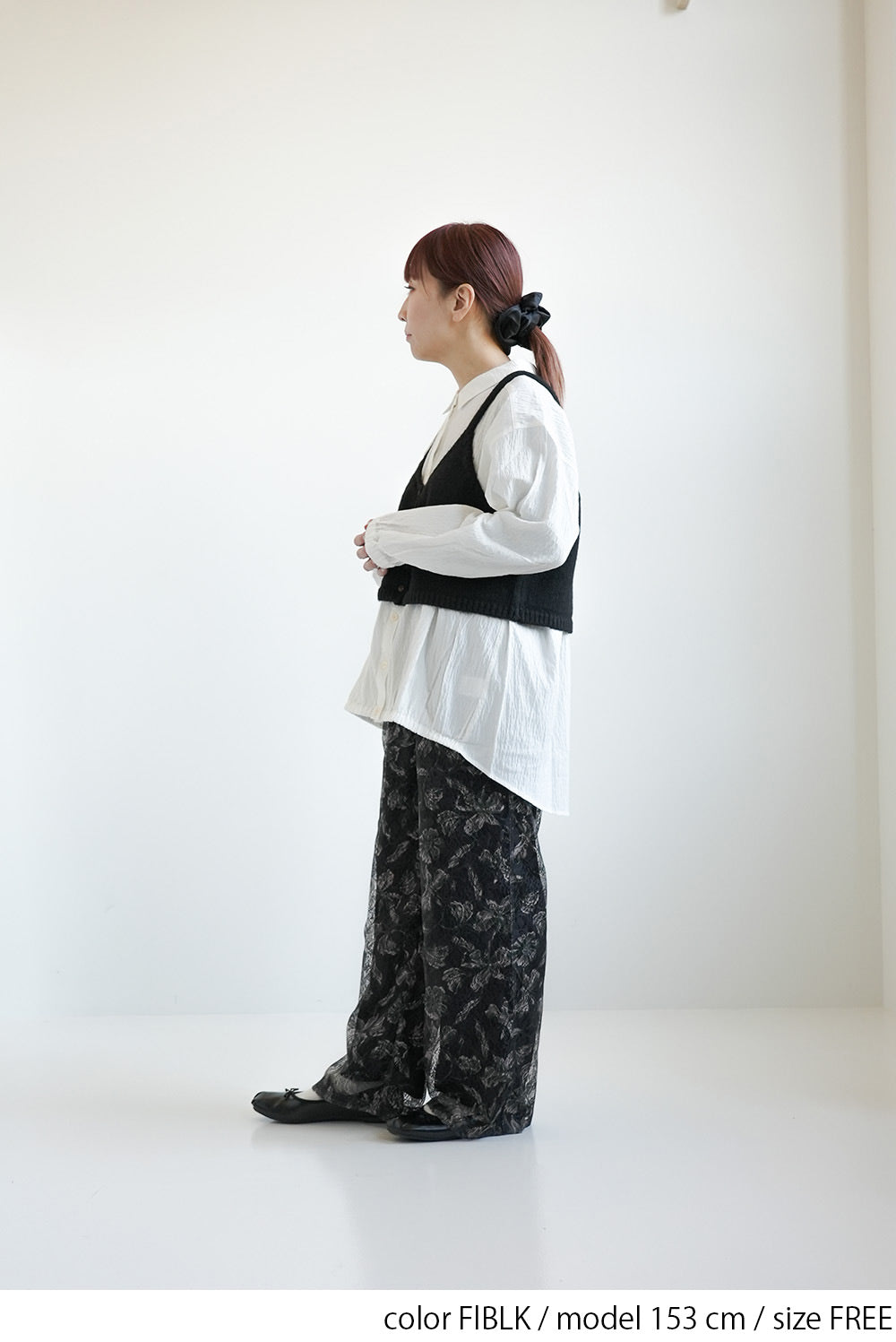 ≪SALE≫Art Floral Print Lace Pants