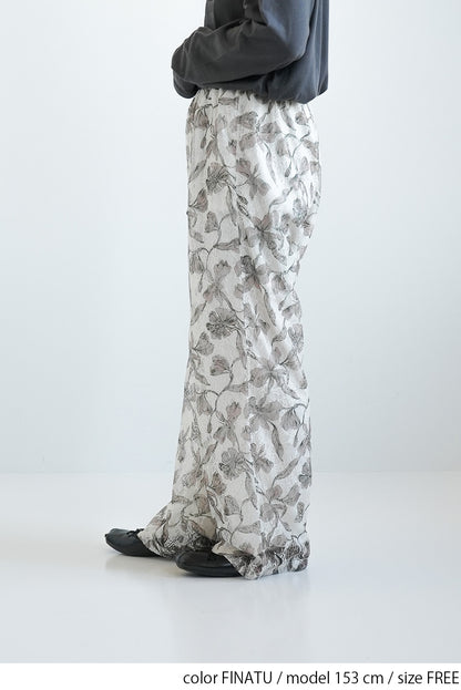 ≪SALE≫Art Floral Print Lace Pants
