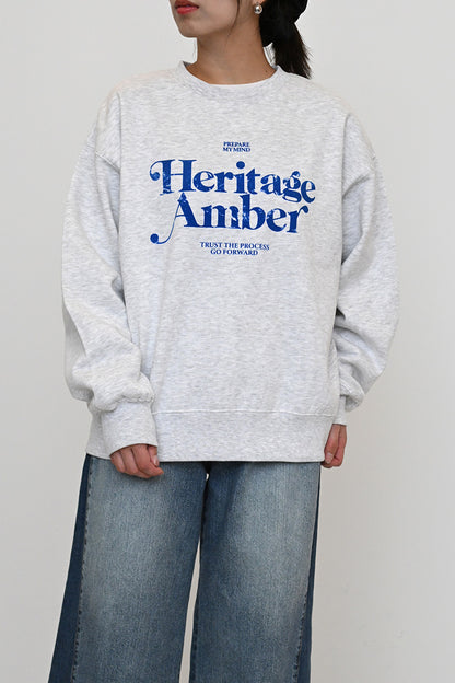 裏起毛フロッキーロゴプルオーバー