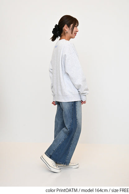 裏起毛フロッキーロゴプルオーバー