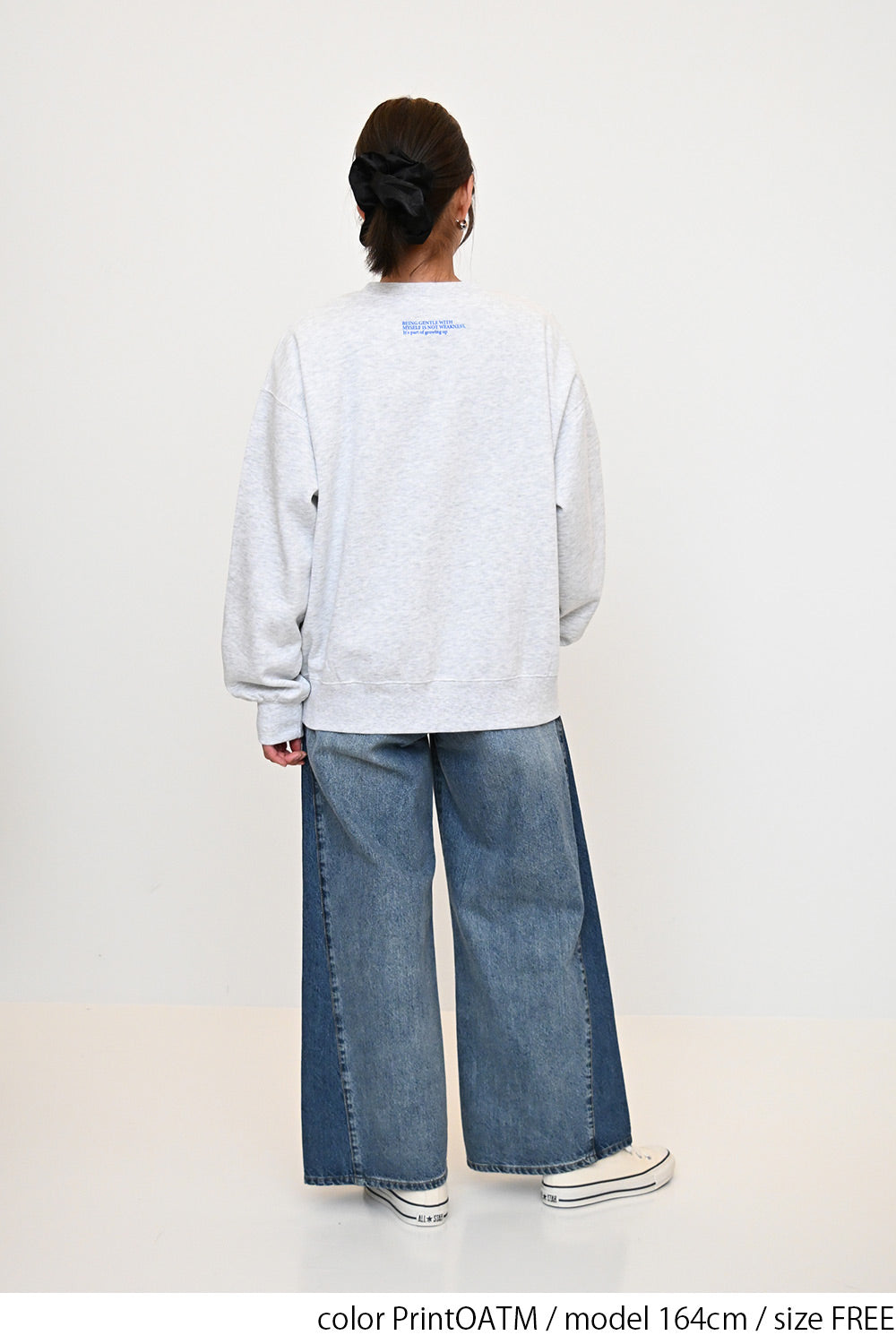 裏起毛フロッキーロゴプルオーバー
