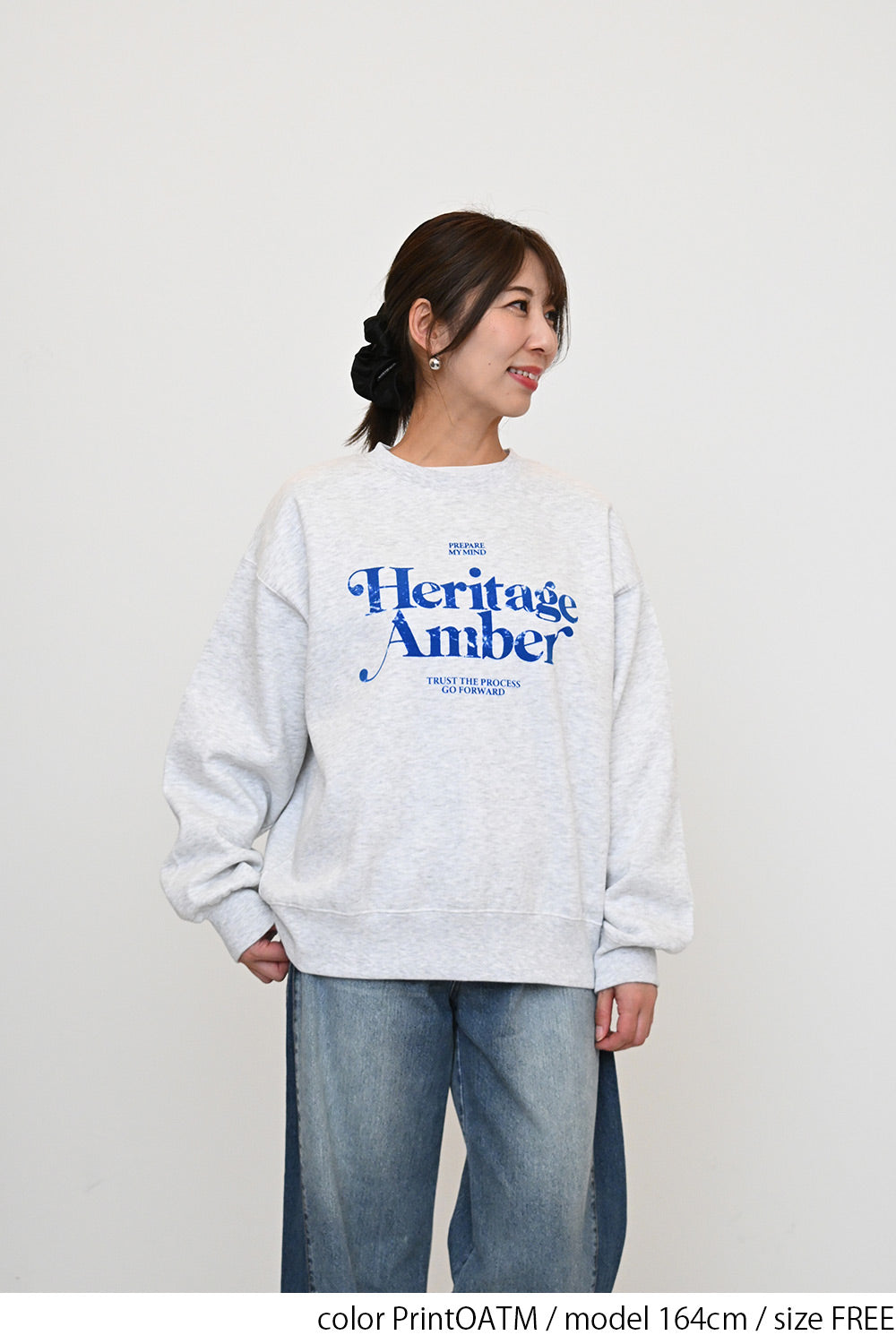 裏起毛フロッキーロゴプルオーバー