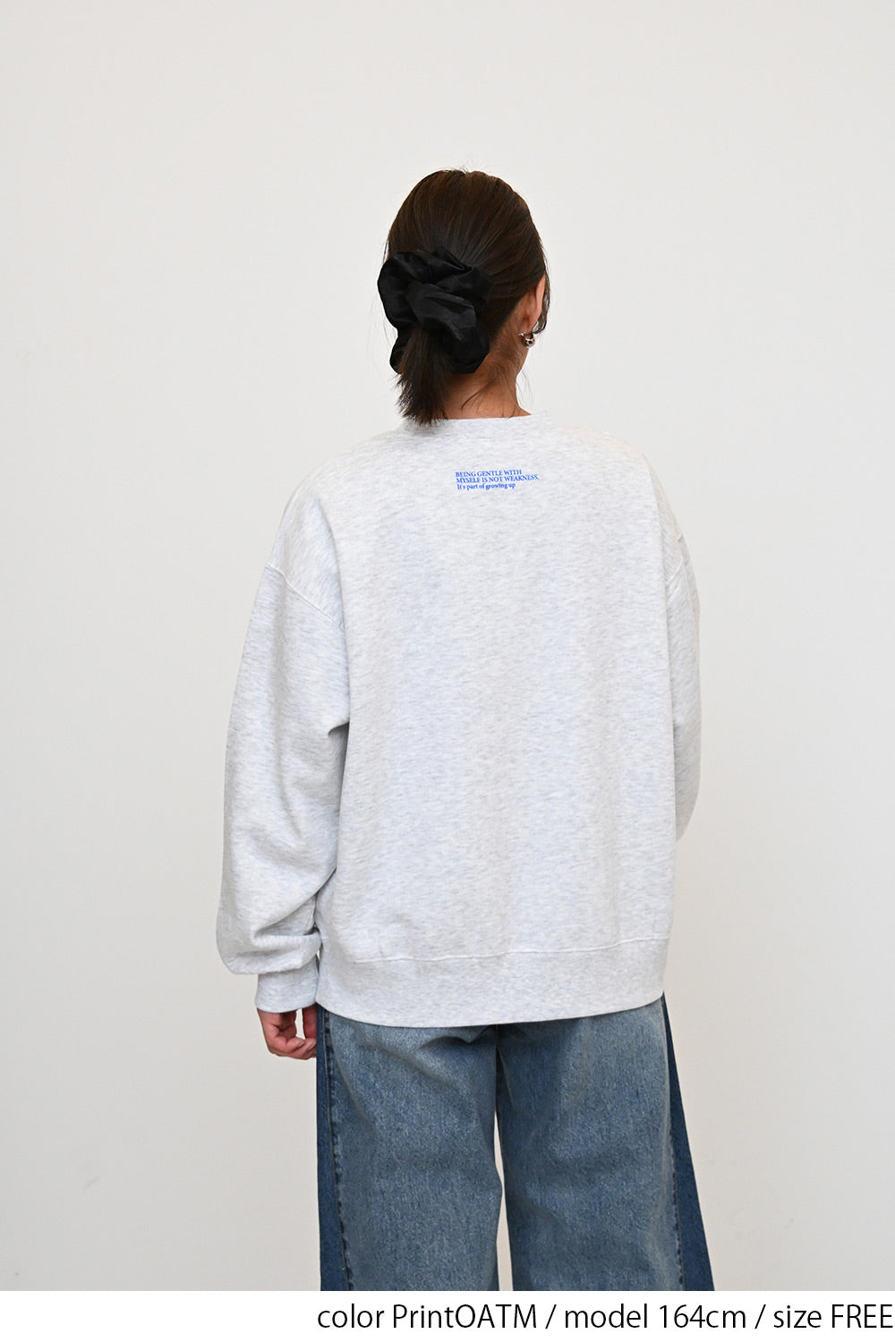 裏起毛フロッキーロゴプルオーバー