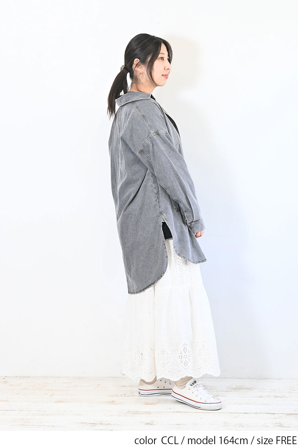【GENTIL】チュニックシャツ