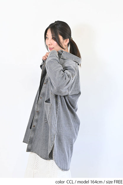 【GENTIL】チュニックシャツ