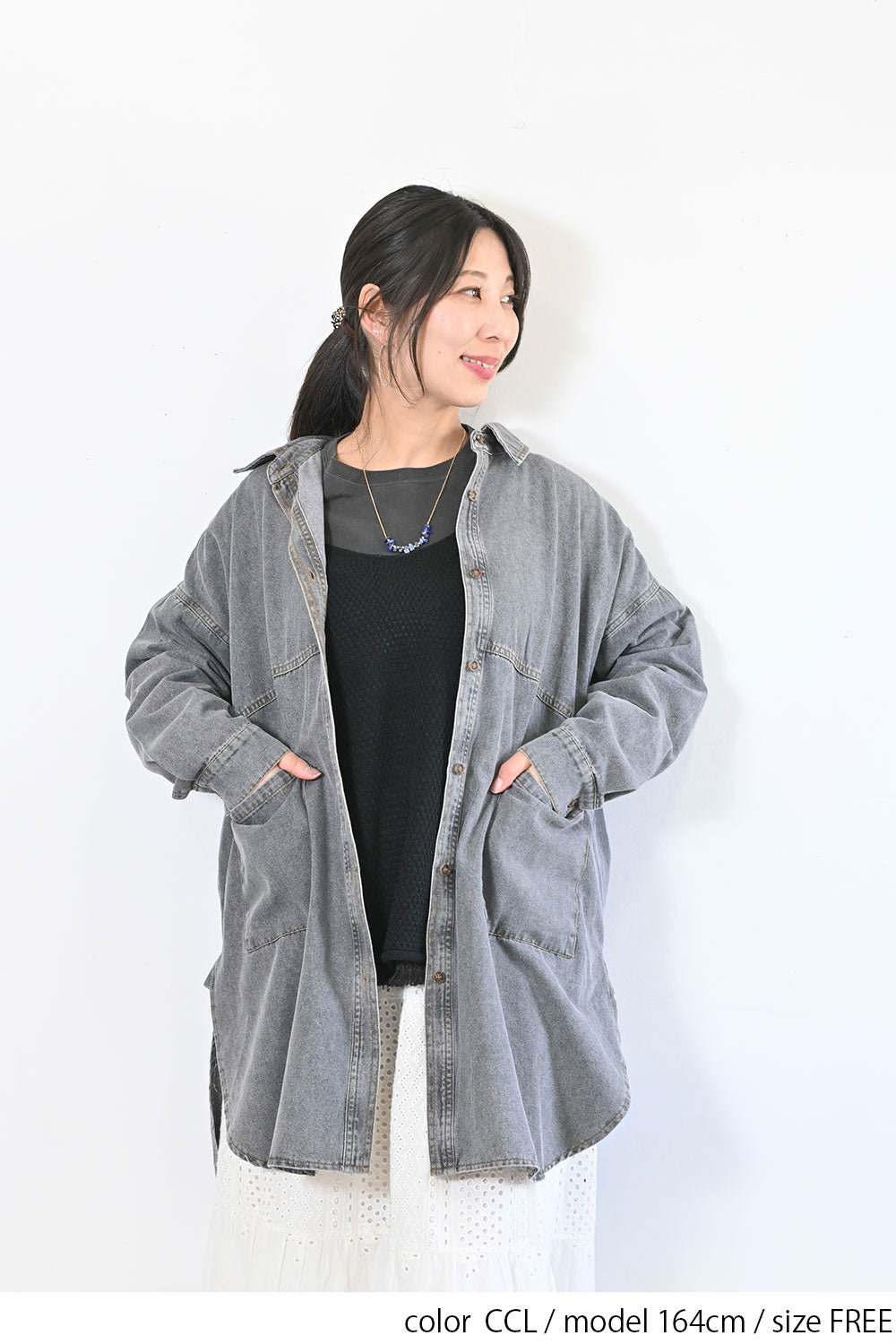 【GENTIL】チュニックシャツ
