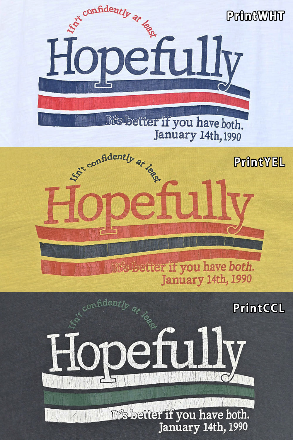 HopefullyプリントTee