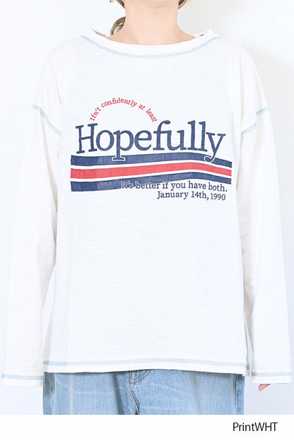HopefullyプリントTee