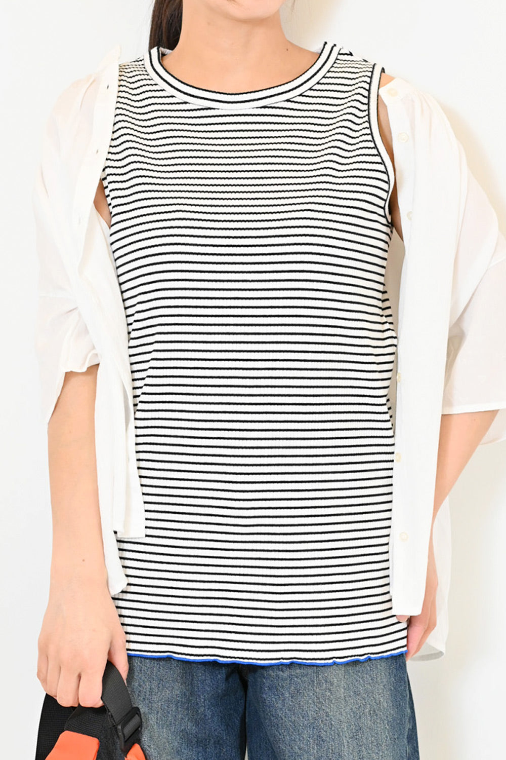 ≪SALE≫【GENTIL】Lettuce Hem Tank