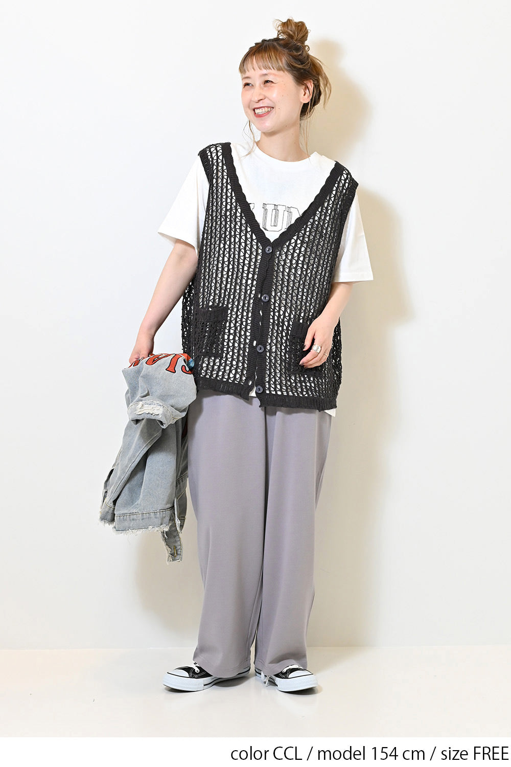 ≪SALE≫【GENTIL】かぎ針編み風刺繍ベスト – HEART MARKET
