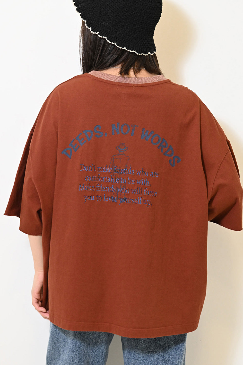 ≪SALE≫Print+刺繍ワイドTee – HEART MARKET
