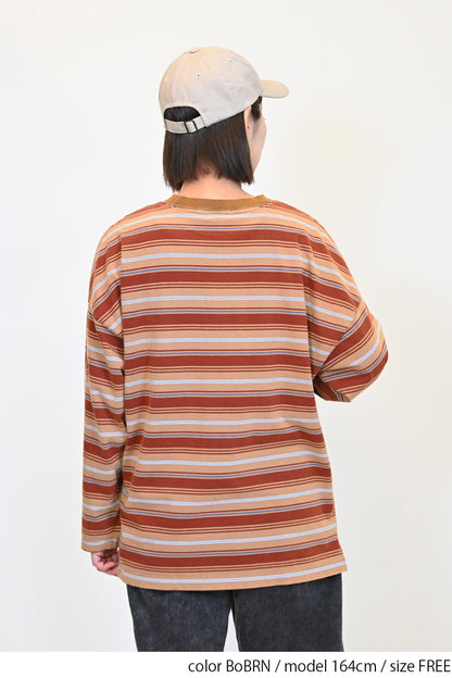 【GENTIL】マルチボーダーロンTee