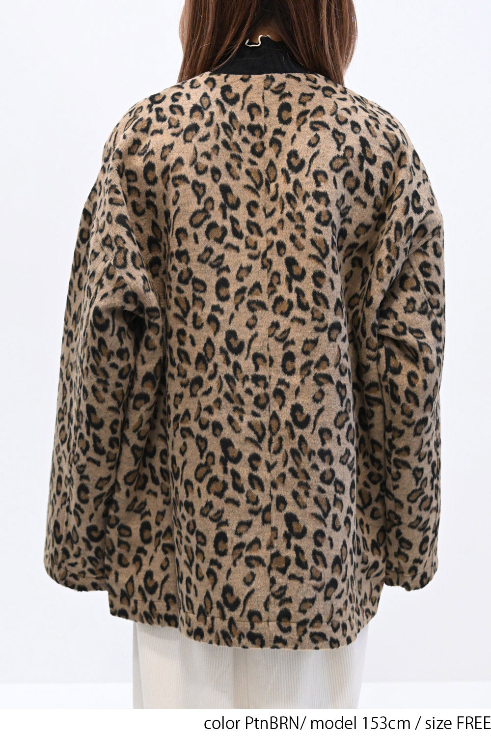 ≪SALE≫【GENTIL】Vネックレオパード柄コート – HEART MARKET