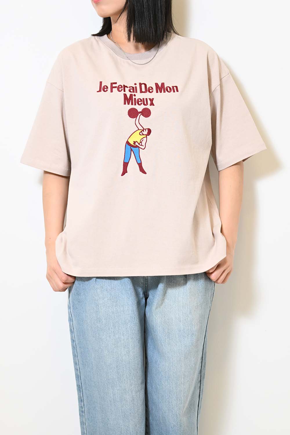 ≪SALE≫【KAKELA&TRANQUIL】Wrestler Embroidered Tee
