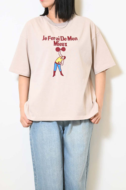 ≪SALE≫【KAKELA&TRANQUIL】Wrestler Embroidered Tee