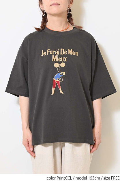 ≪SALE≫【KAKELA&TRANQUIL】Wrestler Embroidered Tee