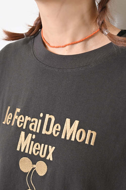 ≪SALE≫【KAKELA&TRANQUIL】Wrestler Embroidered Tee