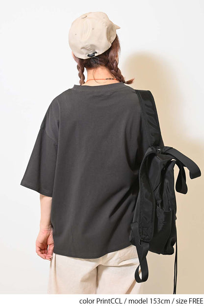 ≪SALE≫【KAKELA&TRANQUIL】Wrestler Embroidered Tee