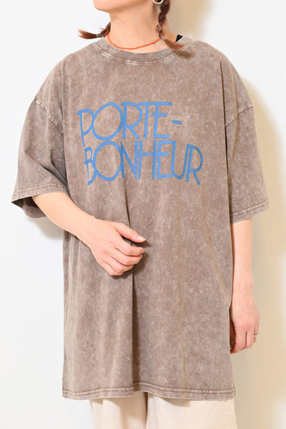 ≪SALE≫【KAKELA&TRANQUIL】Logo Print Long Tee
