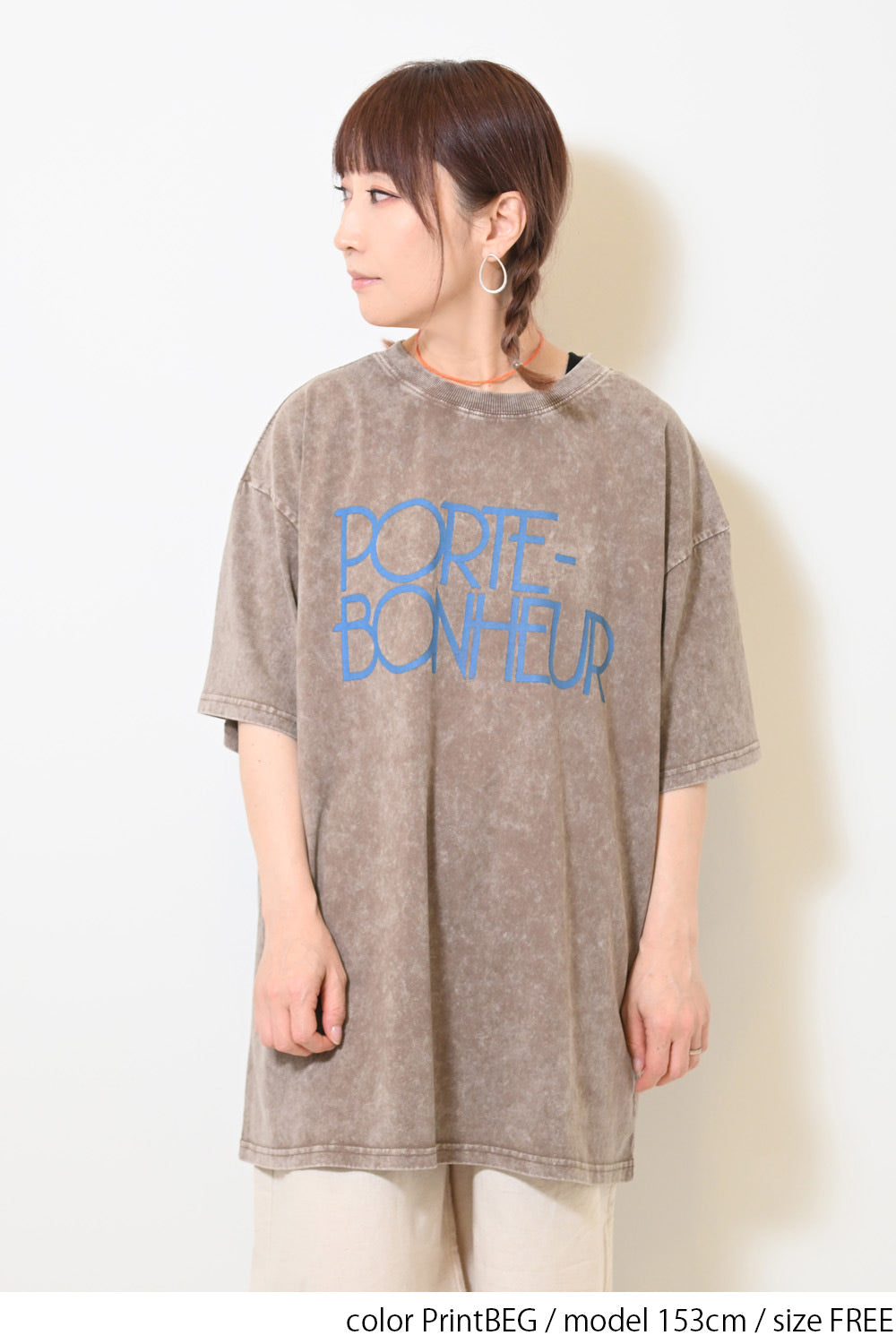 ≪SALE≫【KAKELA&TRANQUIL】Logo Print Long Tee