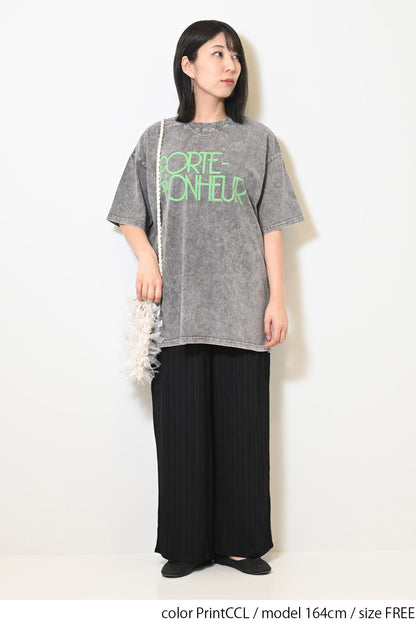 ≪SALE≫【KAKELA&TRANQUIL】Logo Print Long Tee