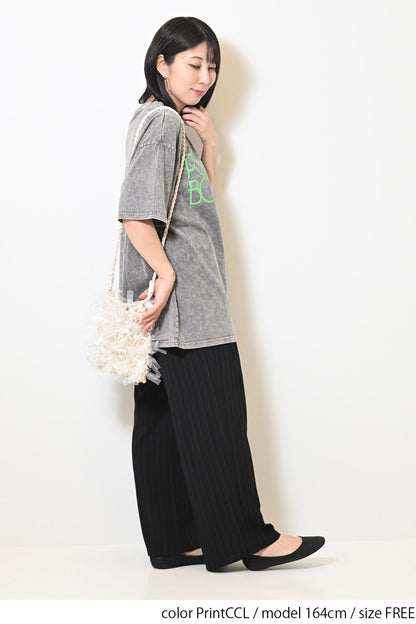 ≪SALE≫【KAKELA&TRANQUIL】Logo Print Long Tee