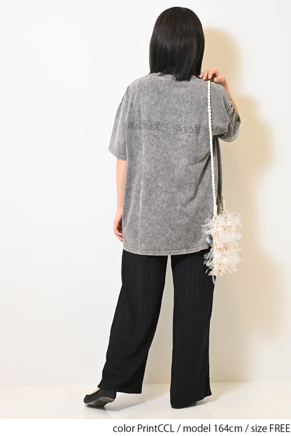 ≪SALE≫【KAKELA&TRANQUIL】Logo Print Long Tee