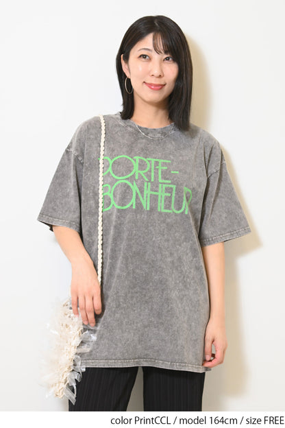 ≪SALE≫【KAKELA&TRANQUIL】Logo Print Long Tee