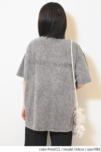 ≪SALE≫【KAKELA&TRANQUIL】Logo Print Long Tee