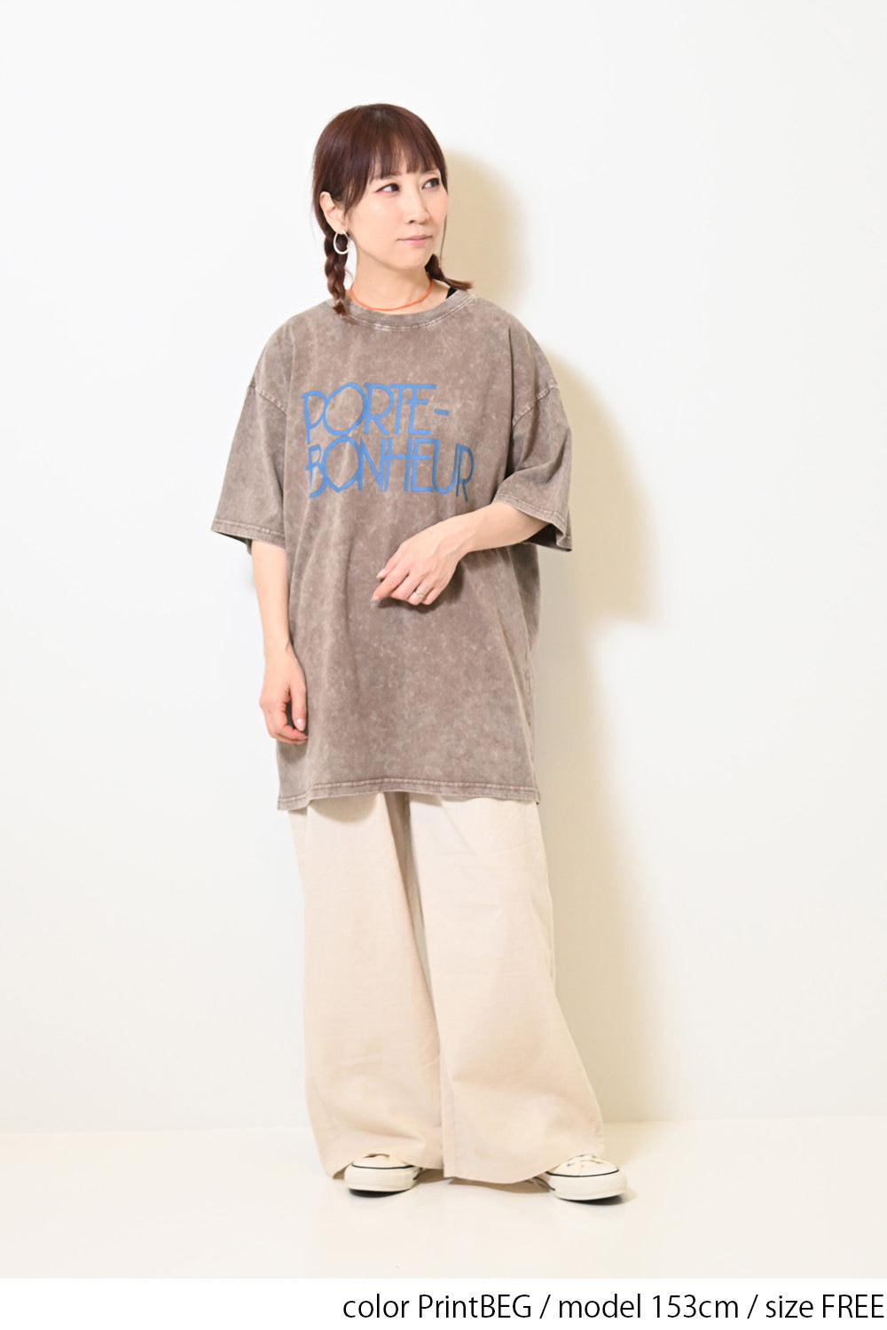 ≪SALE≫【KAKELA&TRANQUIL】Logo Print Long Tee